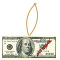 Las Vegas $100 Bill Ornament w/ Clear Mirrored Back (10 Square Inch)